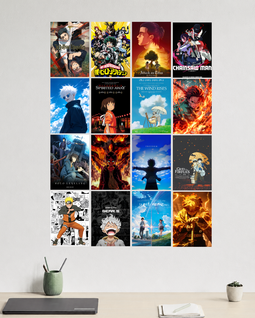 16 Poster Set - Ultimate Anime Poster Collection