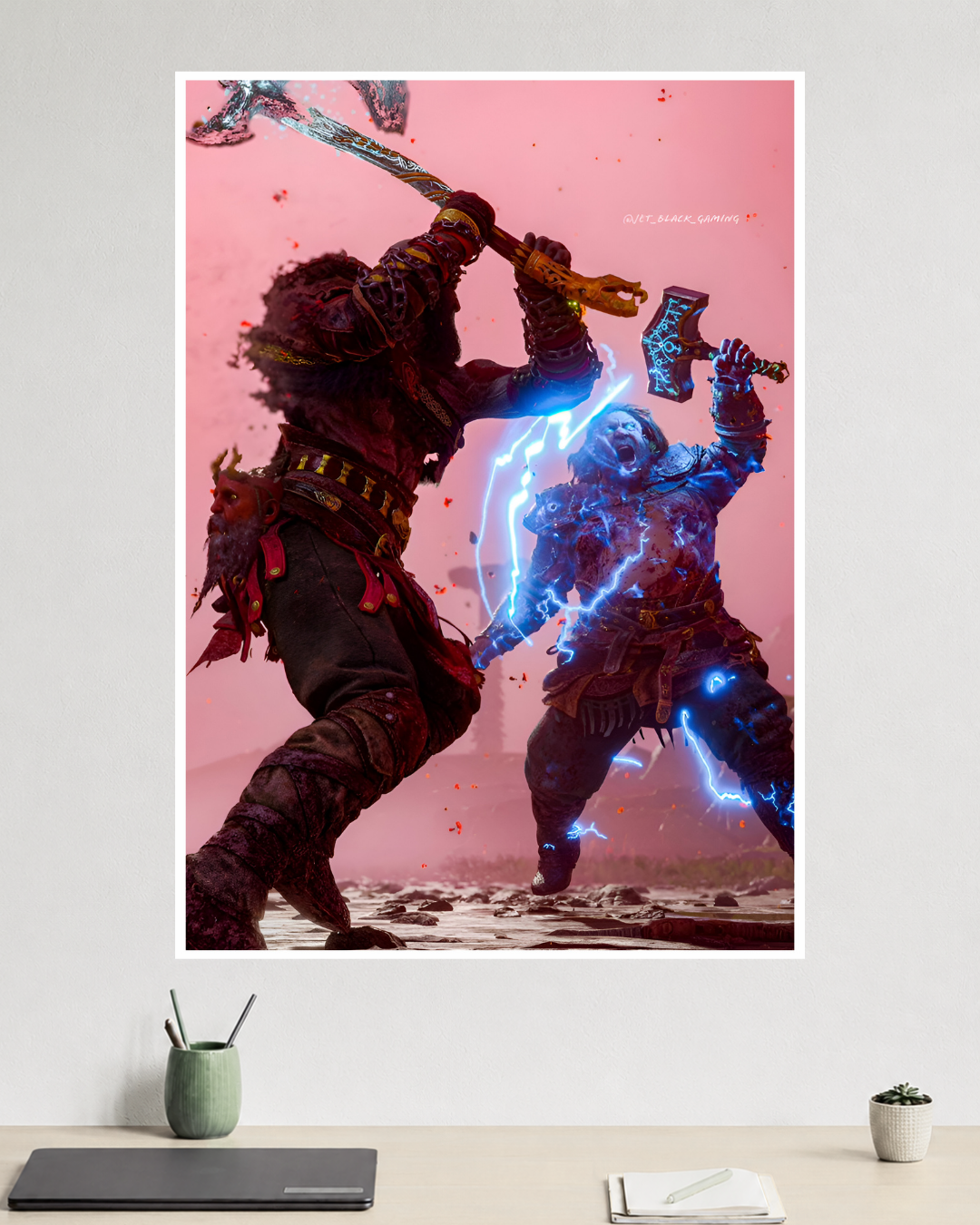 Thor vs. Kratos | God of War | Kratos & Atreus | Game Poster