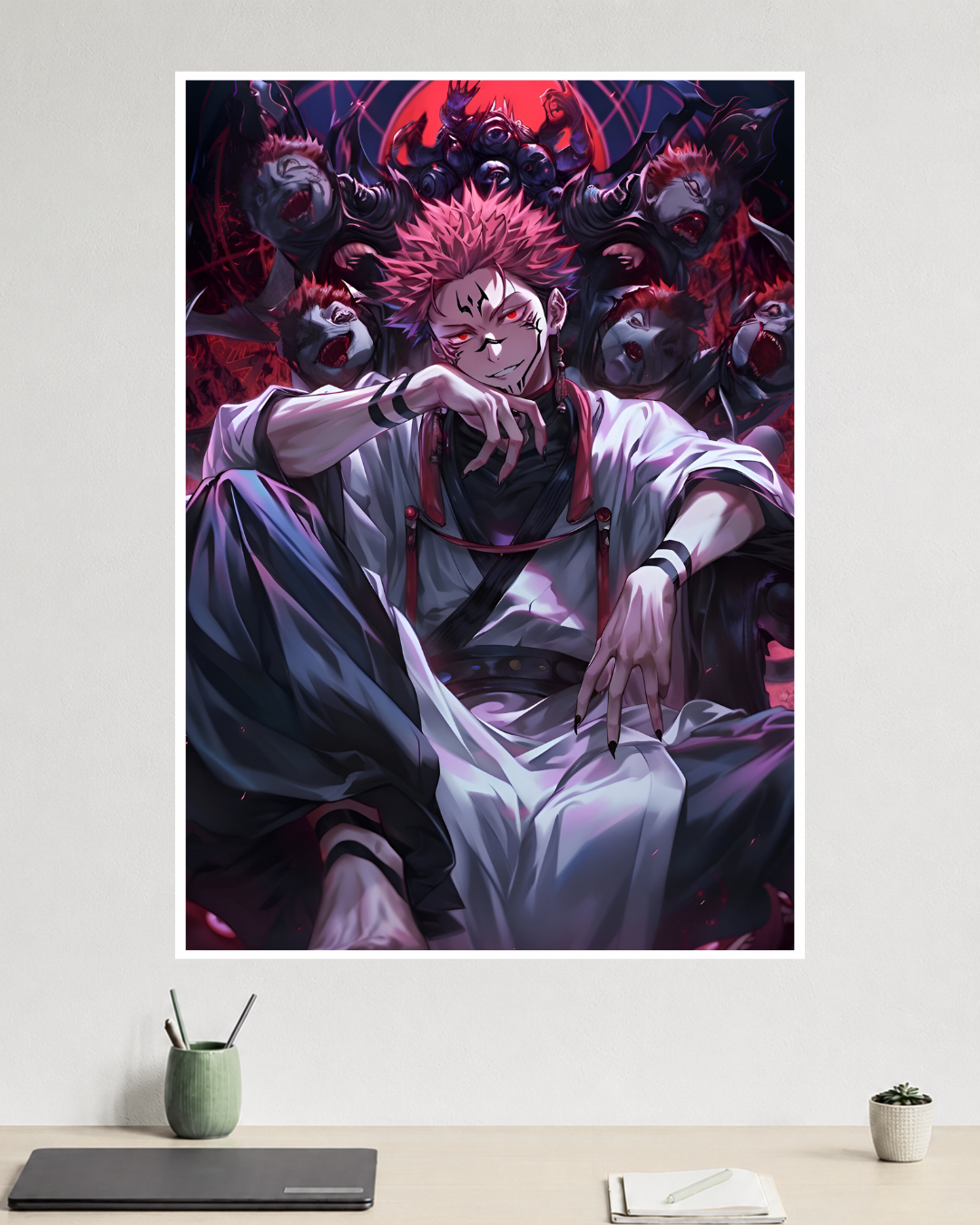 Sukuna Throne | Jujutsu Kaisen | Anime Poster
