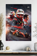 Carlos Sainz Jr. | British GP Winner | Ferrari | F1 Racing Poster