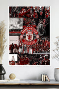 Manchester United Collage | "Manchester is Red" | Football Poster