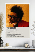 The Weeknd | Blinding Lights Aesthetic | Starboy Album | Music Poster