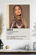 Cardi B | Hip-Hop Queen | Bodak Yellow | Music Poster
