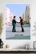 Pink Floyd Wish You Were Here Album Cover | Surreal Rock | Music Poster