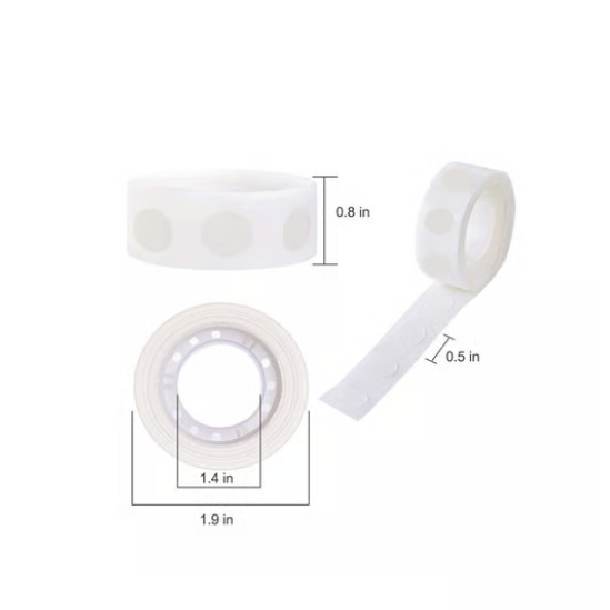 Damage-Free Glue Dots for Wall Posters (200 pcs)