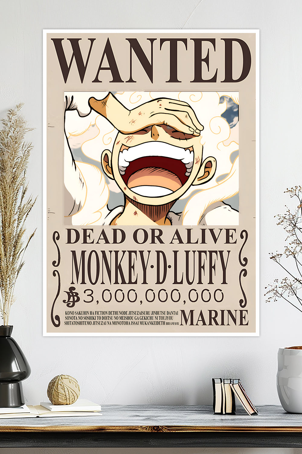 One Piece | Monkey D. Luffy | Wanted Poster | Anime Poster
