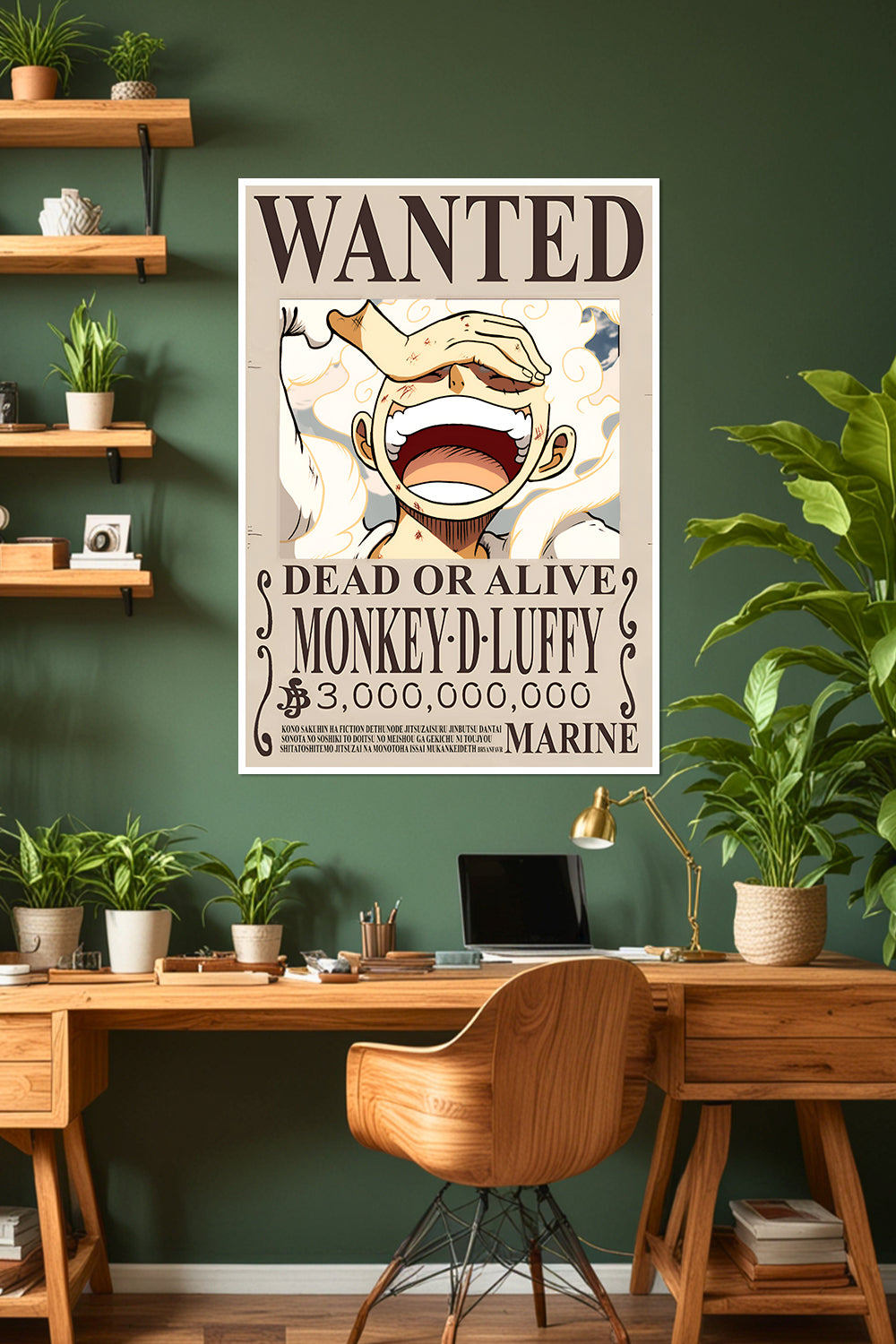 One Piece | Monkey D. Luffy | Wanted Poster | Anime Poster